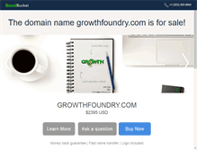 Tablet Screenshot of growthfoundry.com